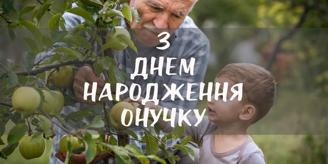 з днем народження онуку