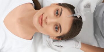 procedure for improvements face skin in beautician