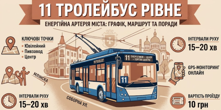 11 Тролейбус Рівне