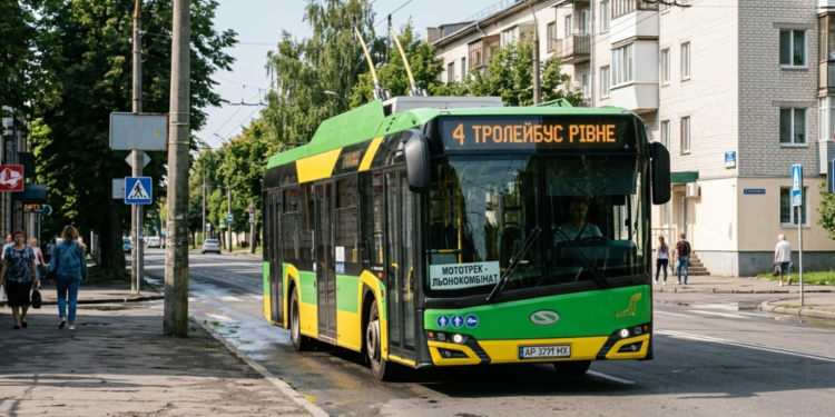 4 тролейбус Рівне