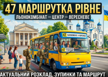 47 Маршрутка - місто Рівне
