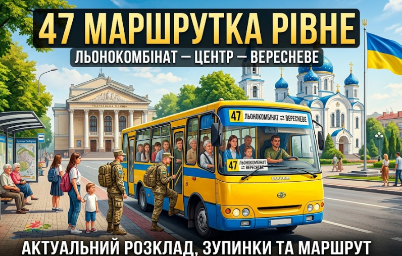 47 Маршрутка - місто Рівне