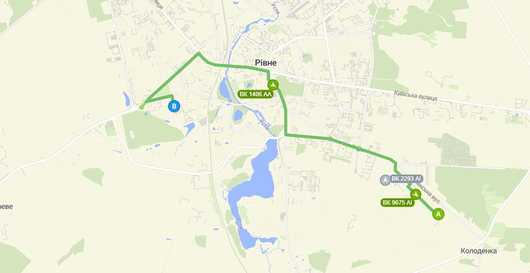 66 - схема маршруту