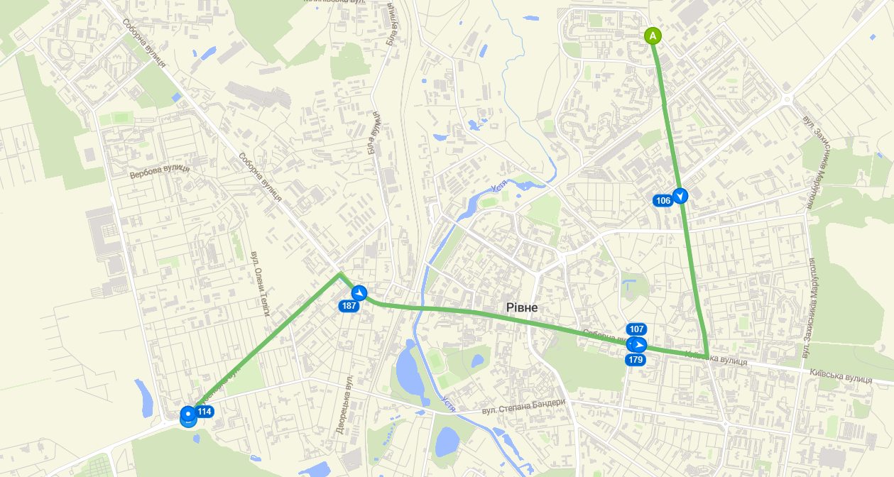 схема тролейбуса 7