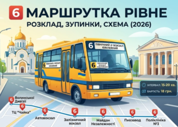 Маршрутка 6 в Місті Рівне