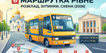 Маршрутка 6 в Місті Рівне