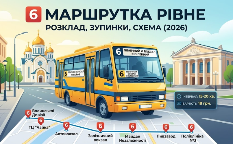 Маршрутка 6 в Місті Рівне