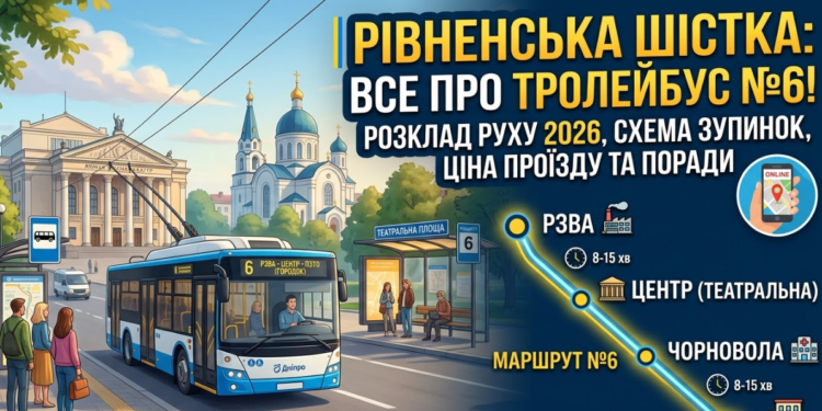 РІВНЕ - 6 - ТРОЛЕЙБУС