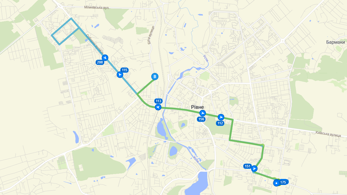 Тролейбус №1 міста Рівне