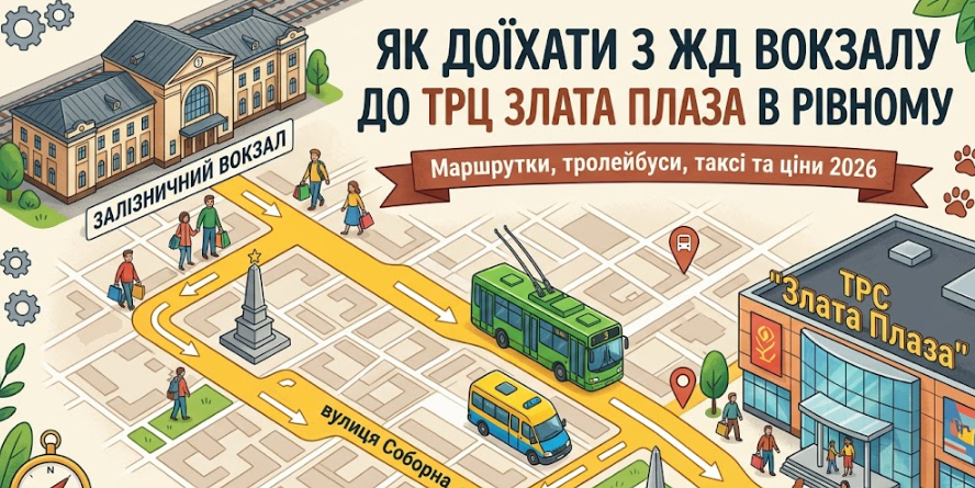 ЖД-ЗЛАТА ПЛАЗА - як доїхати